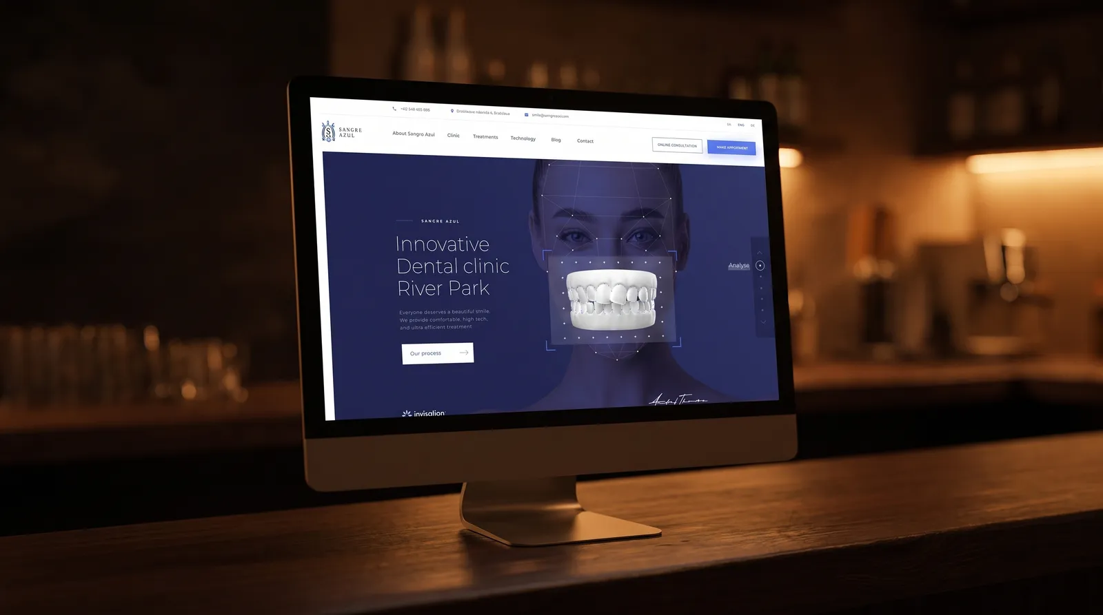 Sangre Azul, Zubná klinika, ktorá pôsobí ako technologické pracovisko.
